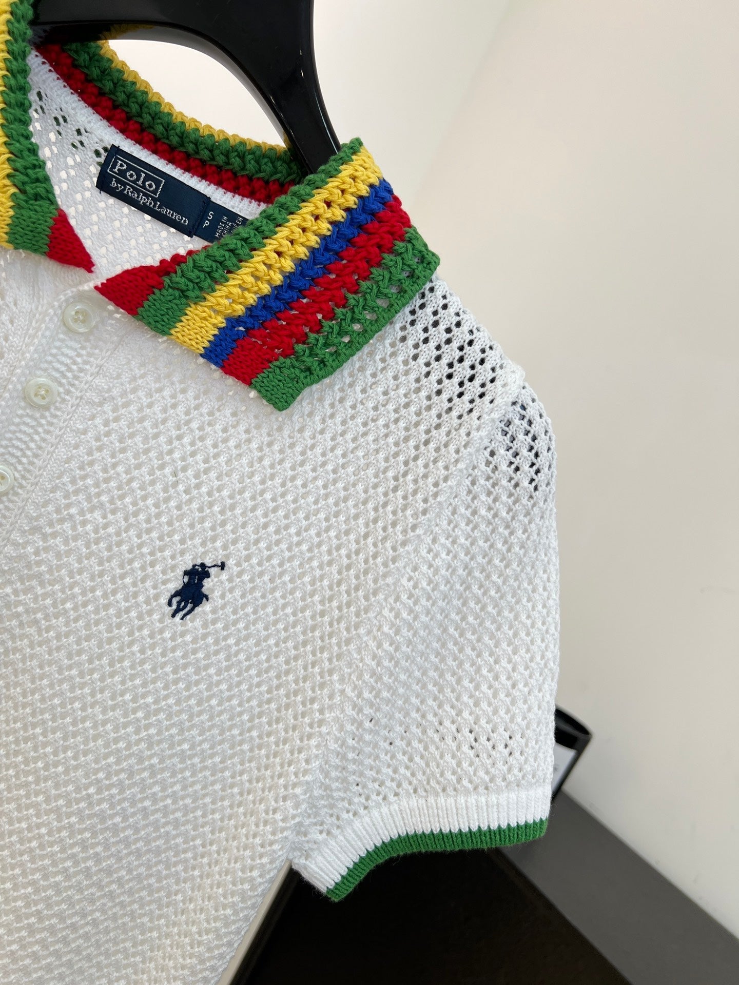 RALPH LAUREN 26S SHORT SLEEVE POLO KNIT TOP 386