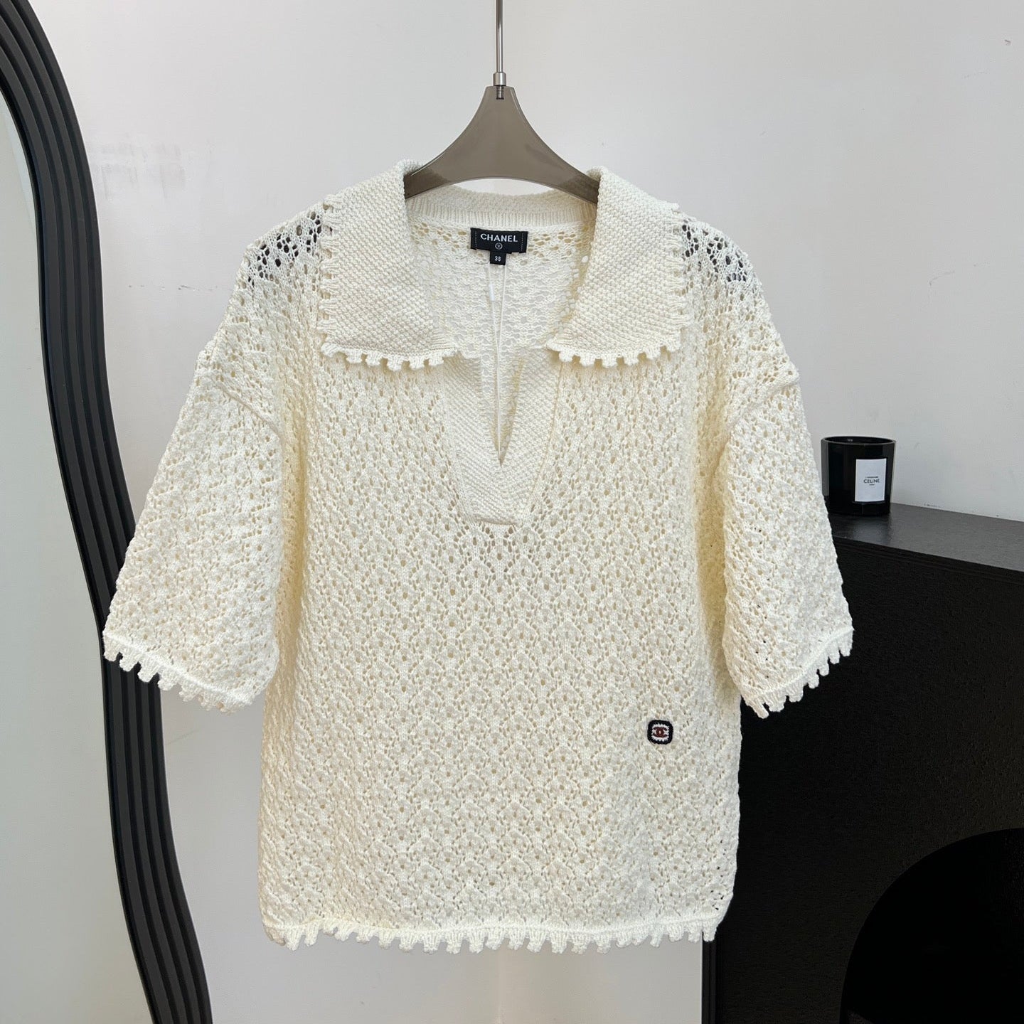 CHANEL 26S SHORT-SLEEVE KNIT POLO STYLE 1152