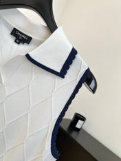 CHANEL 26S SLEEVELESS POLO KNIT TOP STYLE 1151