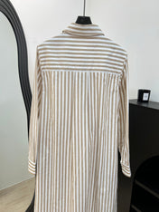 RALPH LAUREN 26S STRIPED SHIRT DRESS 355