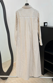 RALPH LAUREN 26S STRIPED SHIRT DRESS 355