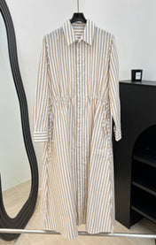 RALPH LAUREN 26S STRIPED SHIRT DRESS 355