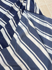 RALPH LAUREN 26S STRIPED SILK MIDI SKIRT 353