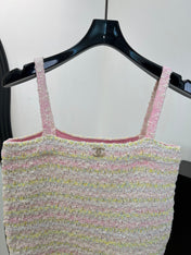 CHANEL 26S TWEED CAMI TOP 1481