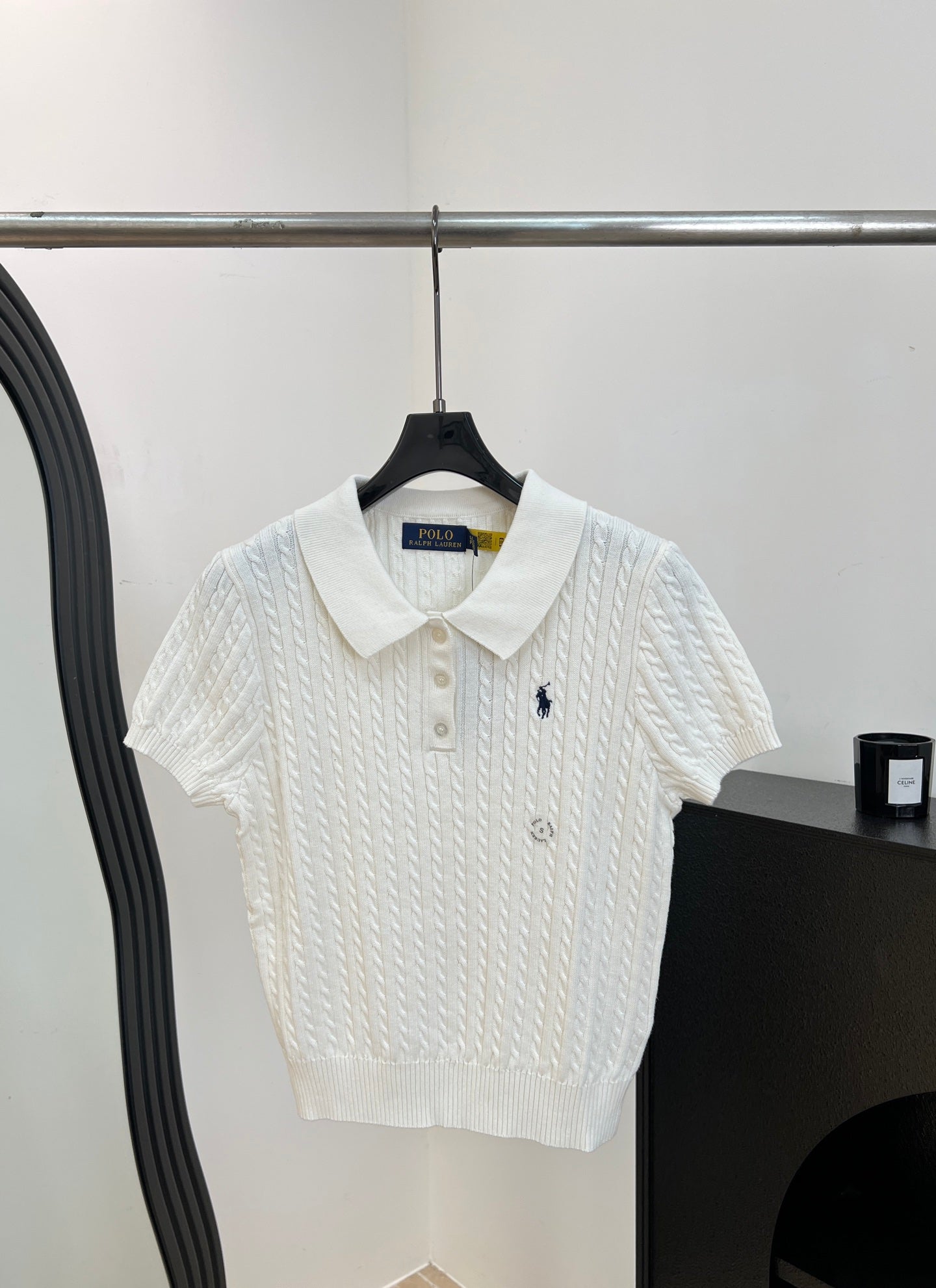 RALPH LAUREN 26S SHORT SLEEVE KNIT SWEATER 345