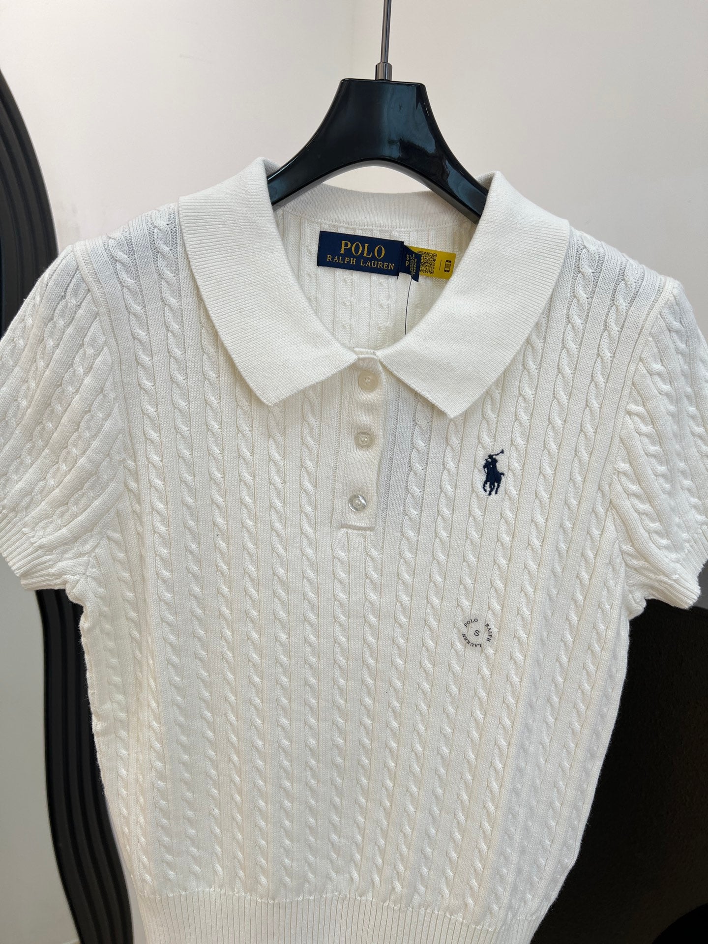 RALPH LAUREN 26S SHORT SLEEVE KNIT SWEATER 345