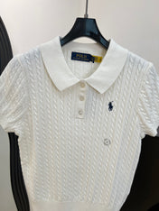RALPH LAUREN 26S SHORT SLEEVE KNIT SWEATER 345