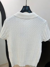 RALPH LAUREN 26S SHORT SLEEVE KNIT SWEATER 345