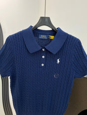 RALPH LAUREN 26S SHORT SLEEVE KNIT SWEATER 344