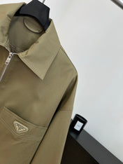 PRADA 26S CROPPED ZIP-UP JACKET 1069