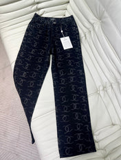 DENIM CC LOGO BLACK JEANS
