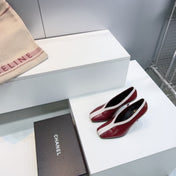 CHANEL 26S HIGH HEELS 100 MM IN DARK RED CROCODILE-EMBOSSED CALFSKIN