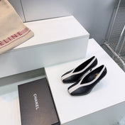 CHANEL 26S HIGH HEELS 100 MM IN BLACK CALFSKIN