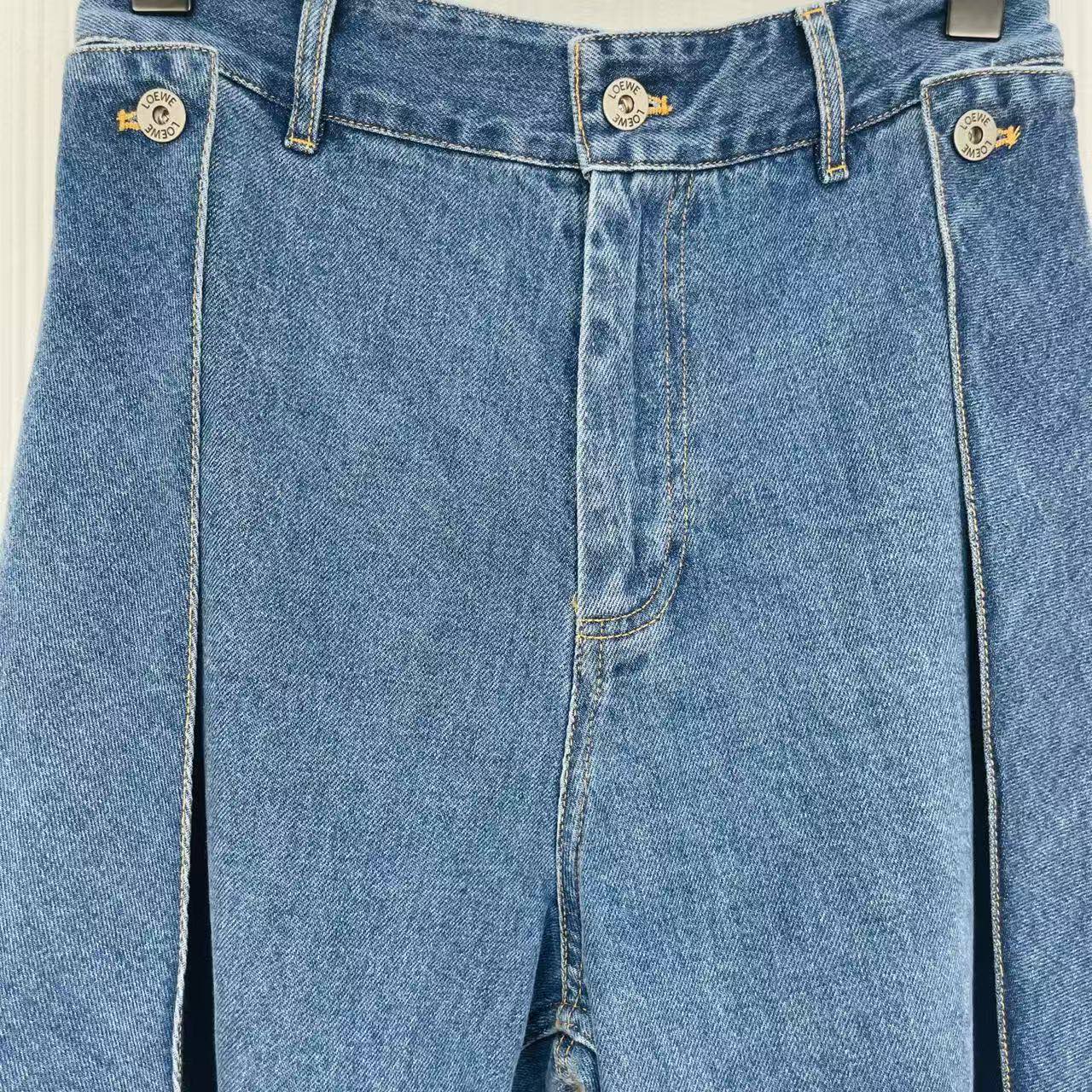 LOEWE 26S PANEL WIDE-LEG JEANS 579