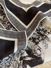 DIOR SCARF 110 CM IN COTTON-SILK FABRIC 730606