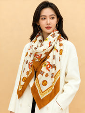 CHANEL 25S SCARF 140 IN CASHMERE 931508