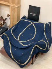 CHANEL 26S SCARF 135 IN CASHMERE AND SILK 281153
