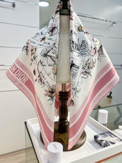 DIOR 26S SCARF 90CM IN SILK 284557