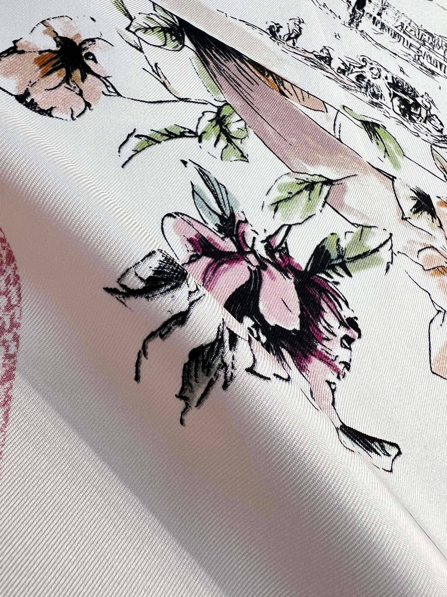 DIOR 26S SCARF 90CM IN SILK 284557