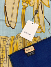 GUCCI 26S SCARF 135 IN CASHMERE AND SILK 314998