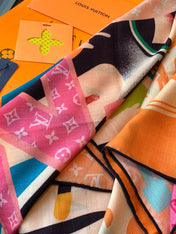 LV 26S SCARF 135 IN CASHMERE AND SILK 320862