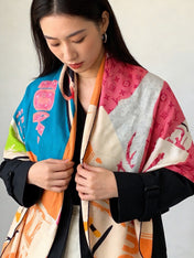 LV 26S SCARF 135 IN CASHMERE AND SILK 320862