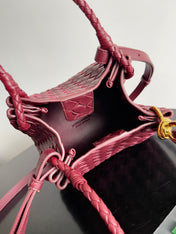 BV Small Parachute 21 Burgundy Lambskin Ghw