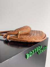MEDIUM GEMELLI SHOULDER BAG 36 IN BROWN LAMBSKIN