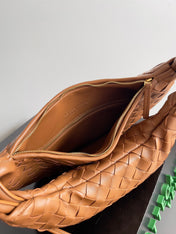 MEDIUM GEMELLI SHOULDER BAG 36 IN BROWN LAMBSKIN