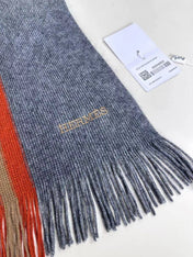 SCARF 180 CM IN SLATE GRAY CASHMERE 356236