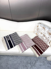 MONOGRAM SQUARE SCARF 140 CM IN COLORFUL CASHMERE AND SILK 413743