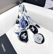 CHANEL 25S SCARF 140 IN CASHMERE SILK 642080