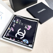 CHANEL 26S SCARF 90 IN SILK 304554
