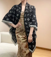 CHANEL 26S SCARF 140 IN WOOL AND SILK 311816