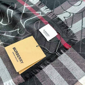 BURBERRY 26S SCARF 220CM IN SILK WOOL 318425