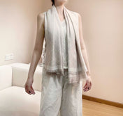 CHANEL 26S SCARF 140 IN CASHMERE AND SILK 304551