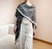 CHANEL 26S SCARF 140 IN CASHMERE AND SILK 304552