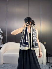 DIOR 26S SCARF 140CM IN CASHMERE SILK 304567