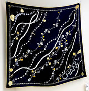CHANEL 26S SCARF 90 IN SILK 307121