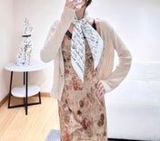 CHANEL 26S SCARF 90 IN SILK 305988