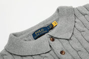 RALPH LAUREN SHORT-SLEEVE POLO KNIT SWEATER STYLE 435