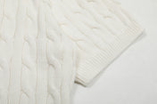 RALPH LAUREN SHORT-SLEEVE POLO KNIT SWEATER STYLE 436