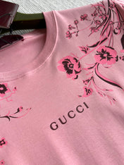 GUCCI SHORT SLEEVE LOGO PRINTED T-SHIRT 275723