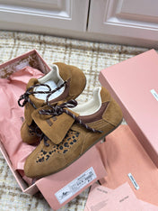 MIUMIU 26S SNEAKERS IN DARK BROWN SUEDE 01