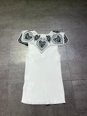 DIOR 26S LACE-COLLAR KNIT TOP 1382