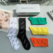 BALENCIAGA 26S CREW SOCKS 495709 (1 BOX)