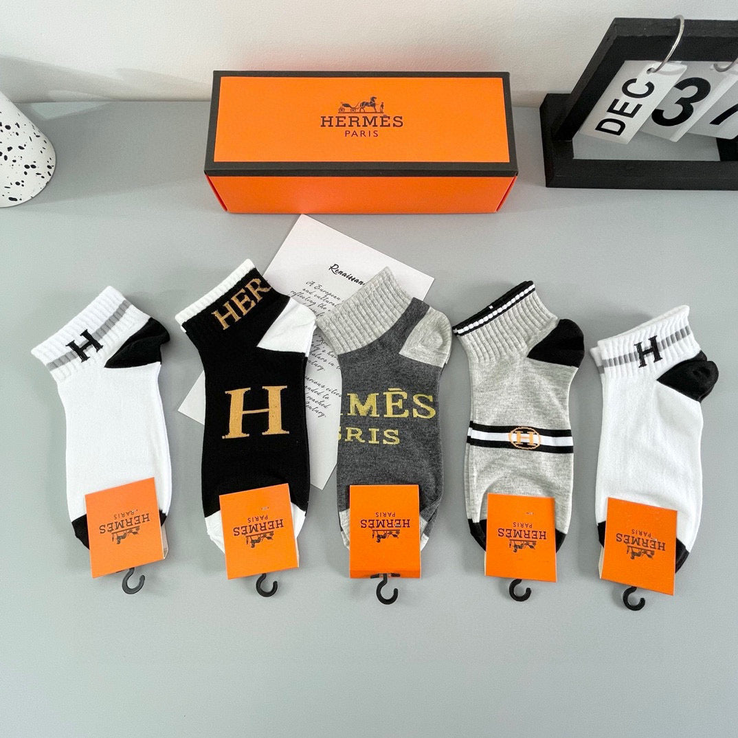 HERMES 26S ANKLE SOCKS 500245 (1 BOX)