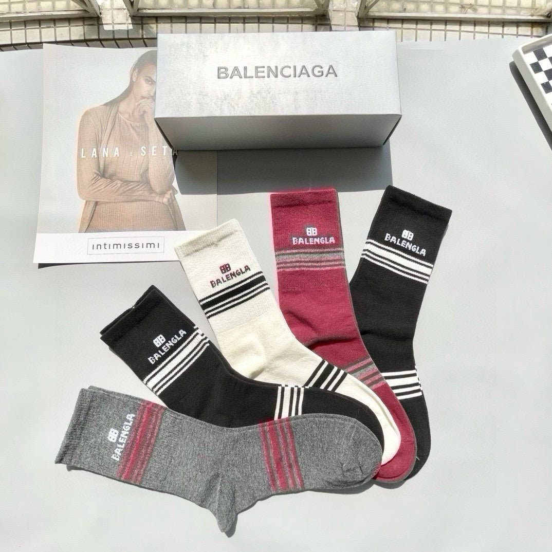 BALENCIAGA 26S CREW SOCKS 392014 (1 BOX)