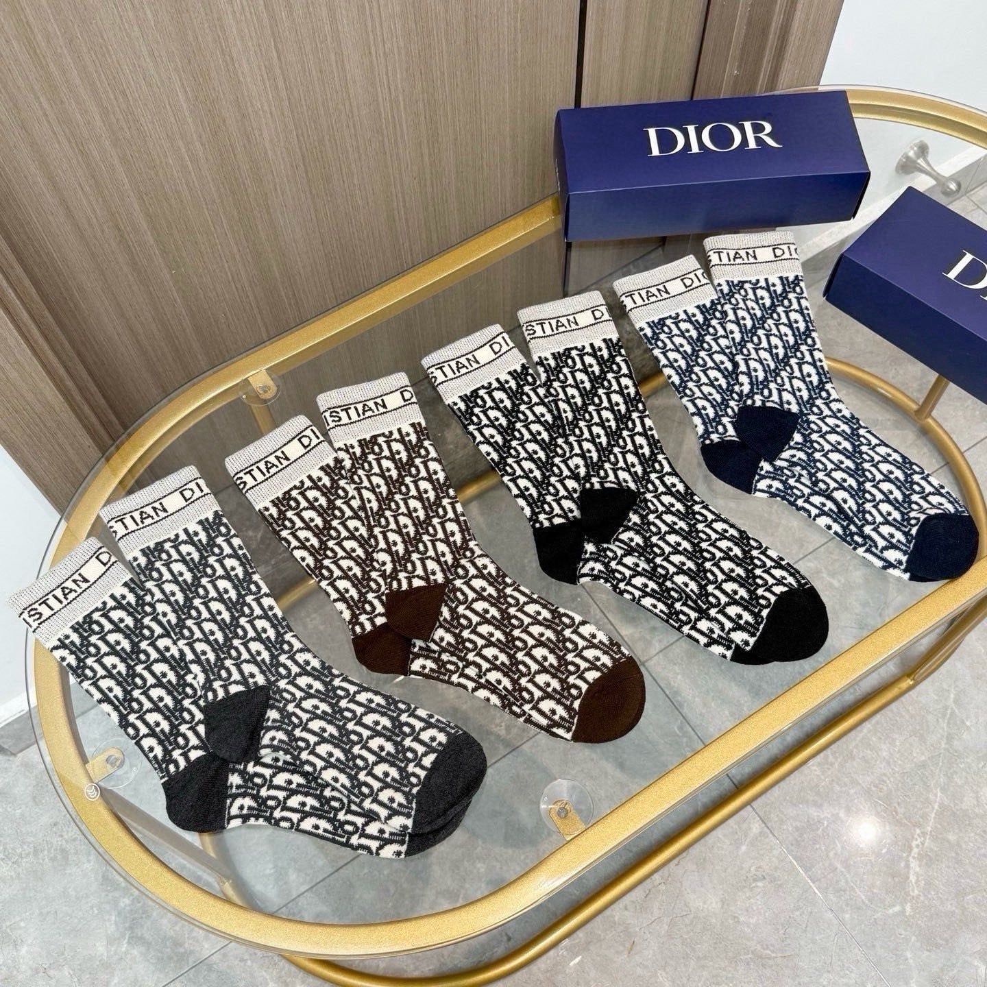 DIOR 26S CREW SOCKS 413907 (1 BOX)