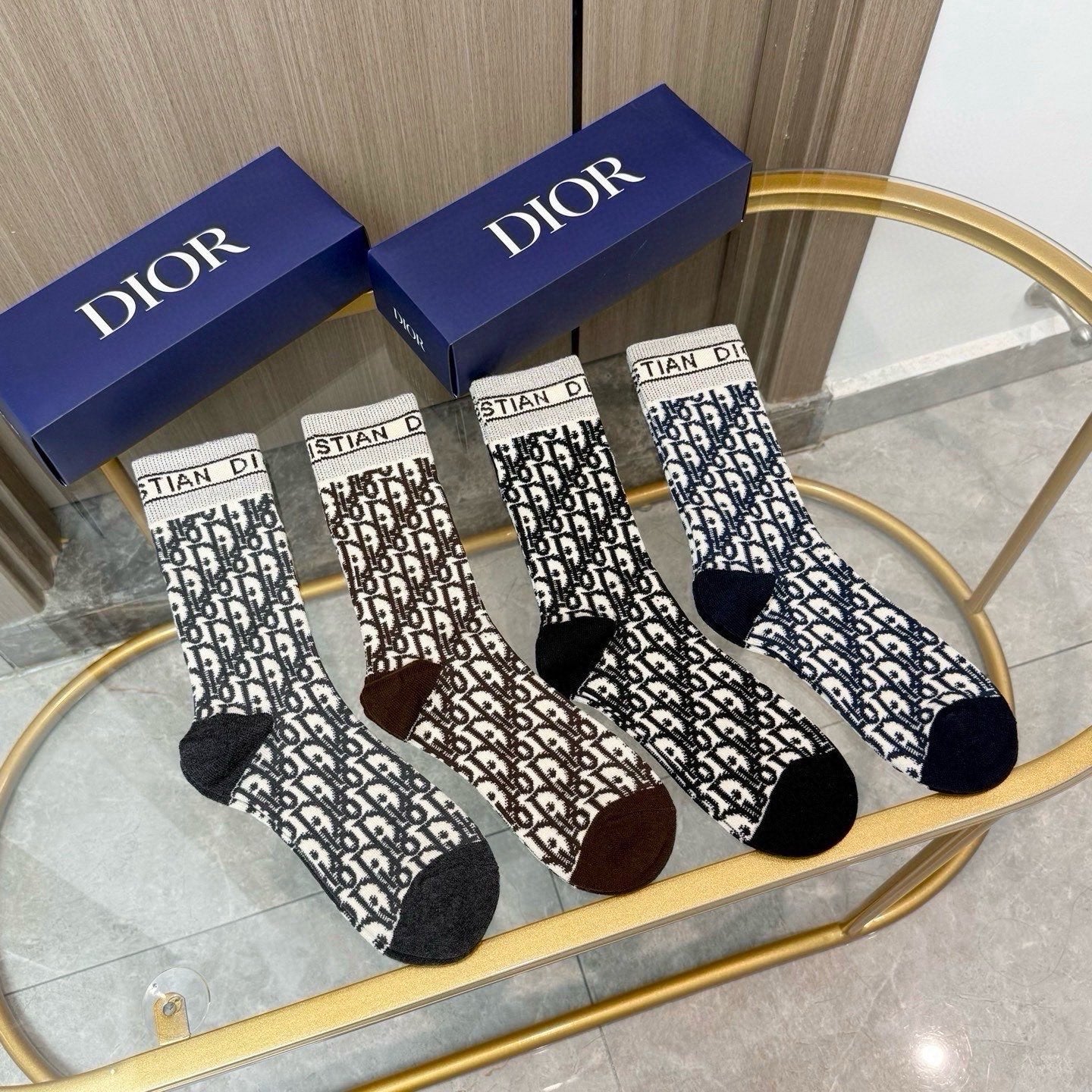 DIOR 26S CREW SOCKS 413907 (1 BOX)